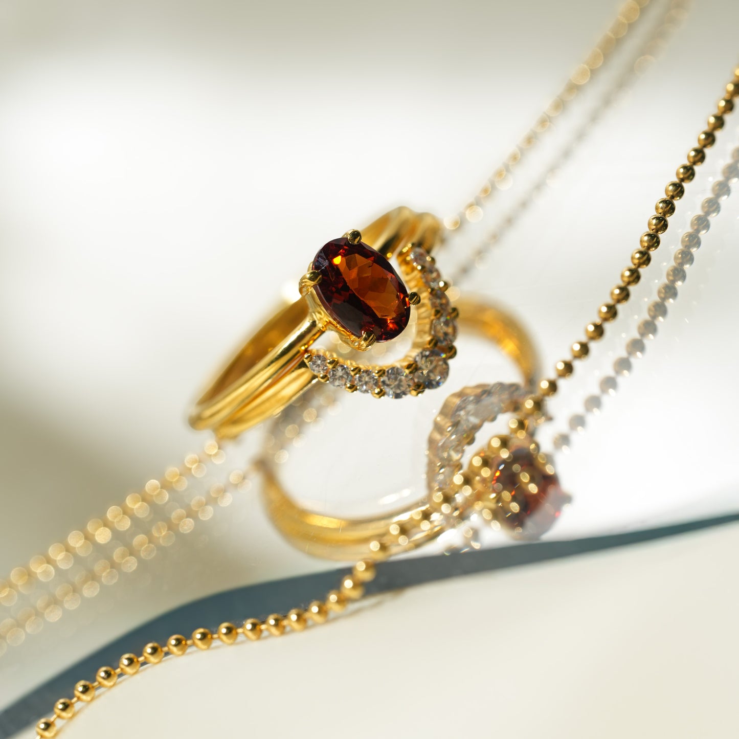 kasumiiiiin.t様 251211 スペサルティンガーネット SV925 K18GP 9号