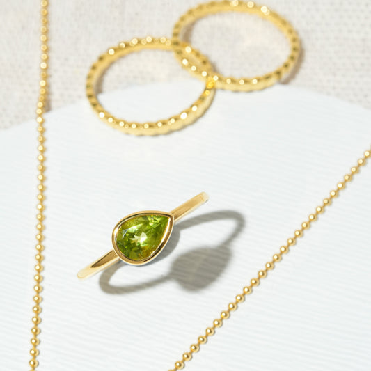 shibanon1218様 251204 ペリドット SV925 K18GP 16.3号