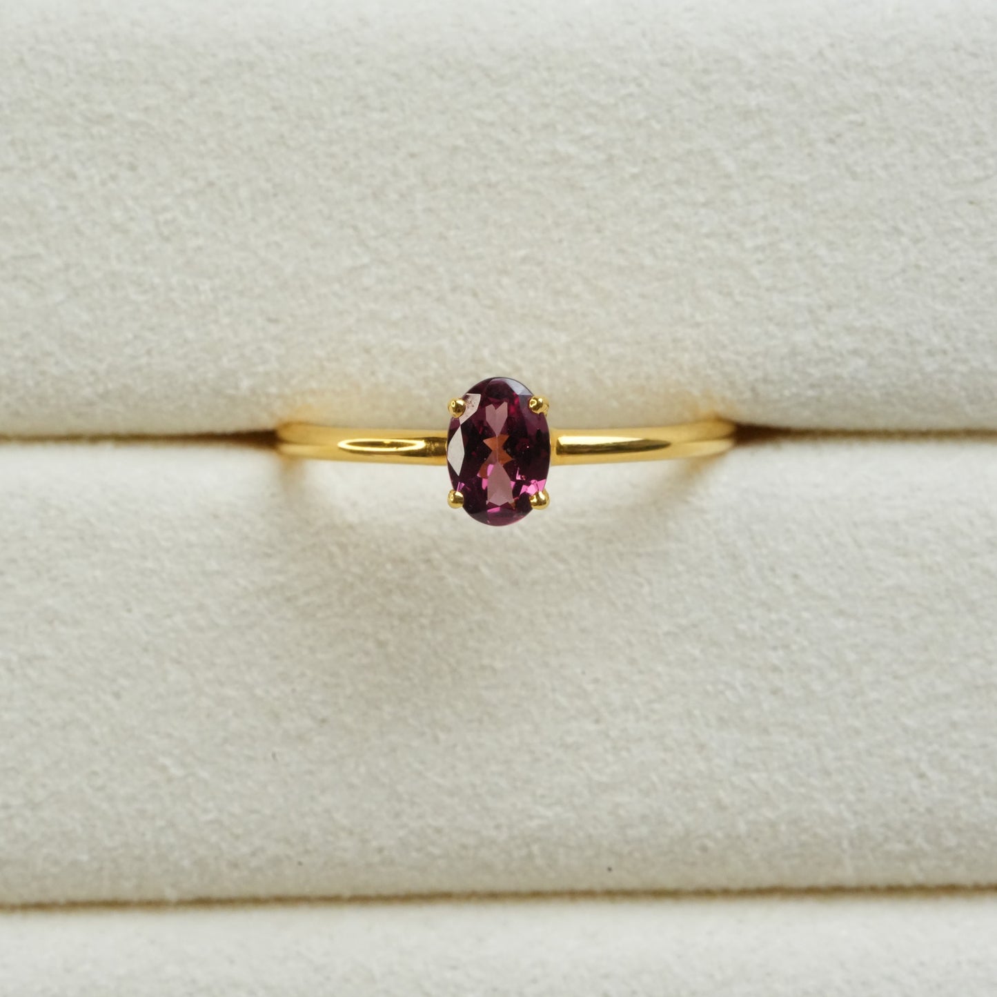 ayn230429様 260617 マラヤガーネット RG silver925 K18GP 11号