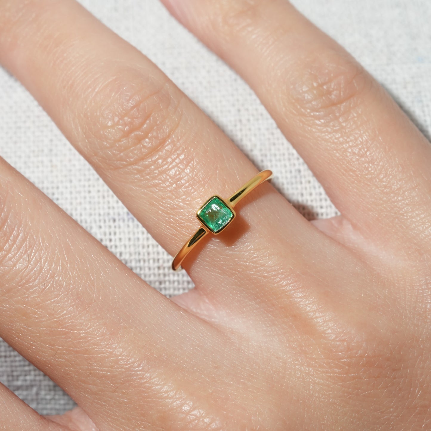 dokierina様 251123 エメラルド SV925 K18GP 9号