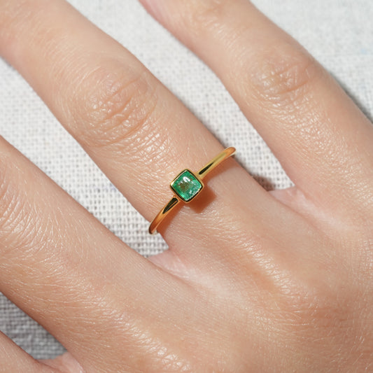 dokierina様 251123 エメラルド SV925 K18GP 9号